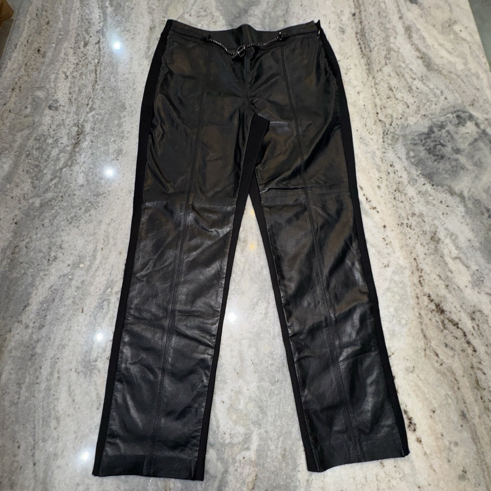 Worth Genuine Leather‎ 33x28 Womens 12 Pants Black Straight Leg